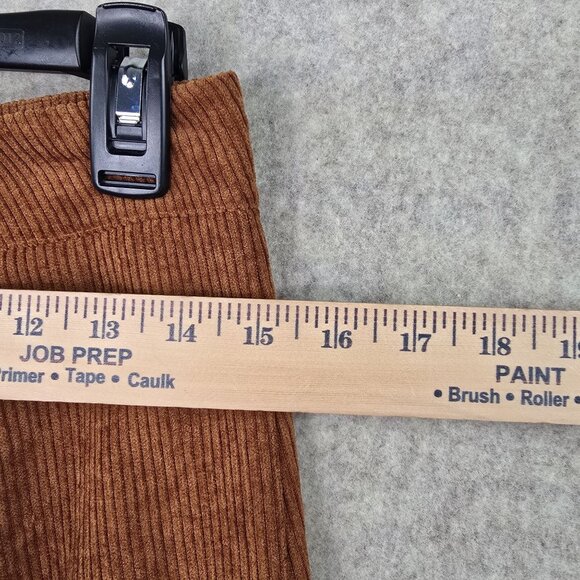 Shein Womens Corduroy Button-Up Mini Skirt Brown Medium Textured Polyester - Picture 5 of 6